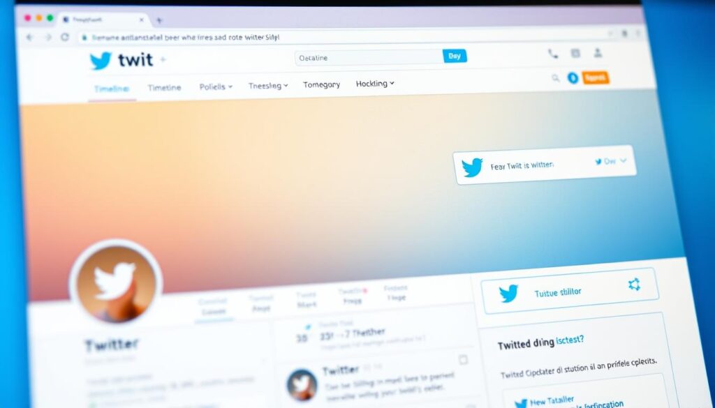 Twitter Benutzeroberfläche