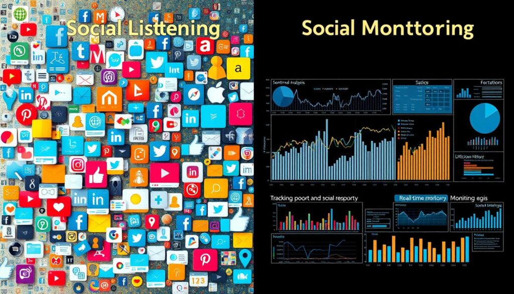 Unterschied Social Listening und Social Monitoring