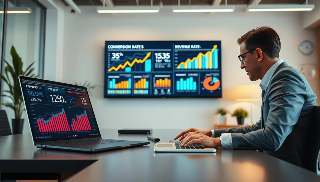 Conversion-Rate und Revenue per Visit