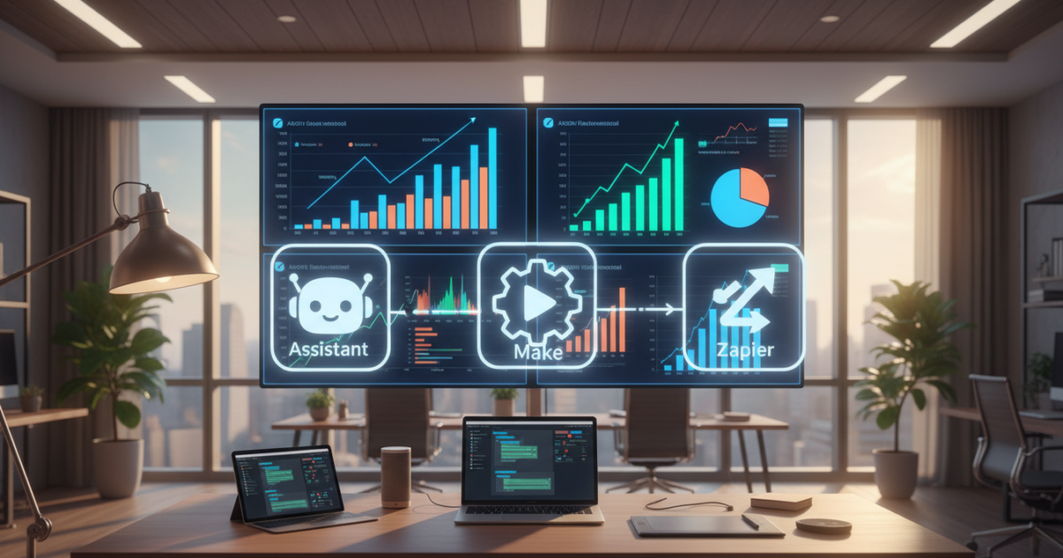 KI-Toolstack 2026: Die beste Kombi aus Assistant + Make + Zapier für Wachstum