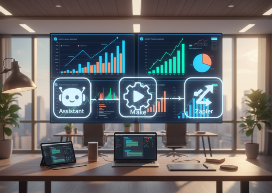 KI-Toolstack 2026: Die beste Kombi aus Assistant + Make + Zapier für Wachstum