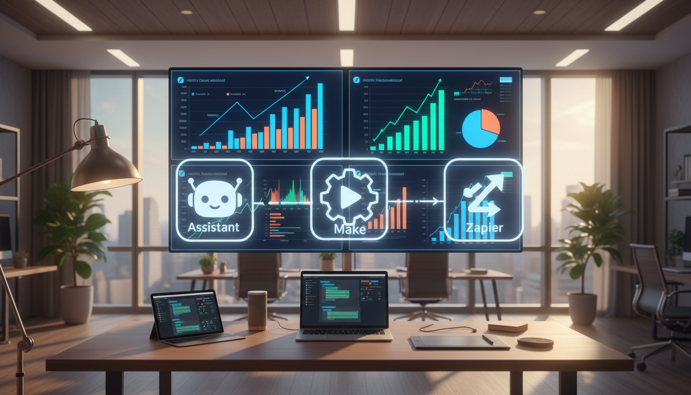 KI-Toolstack 2026: Die beste Kombi aus Assistant + Make + Zapier für Wachstum