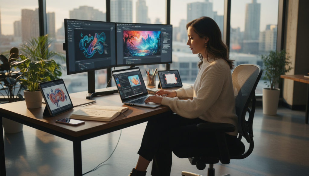 KI-generierte visuelle Inhalte