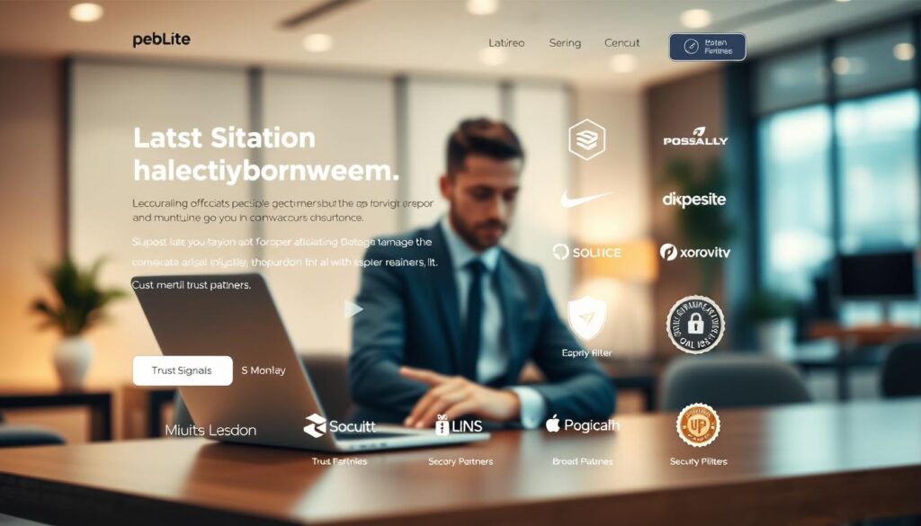 Vertrauenselemente auf Landingpages